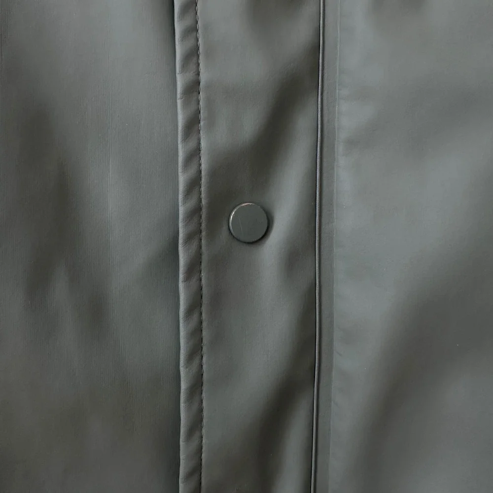 HM Kids Olive Green Hooded Rain Jacket Size 1.5-2Y Fall Sage Coat